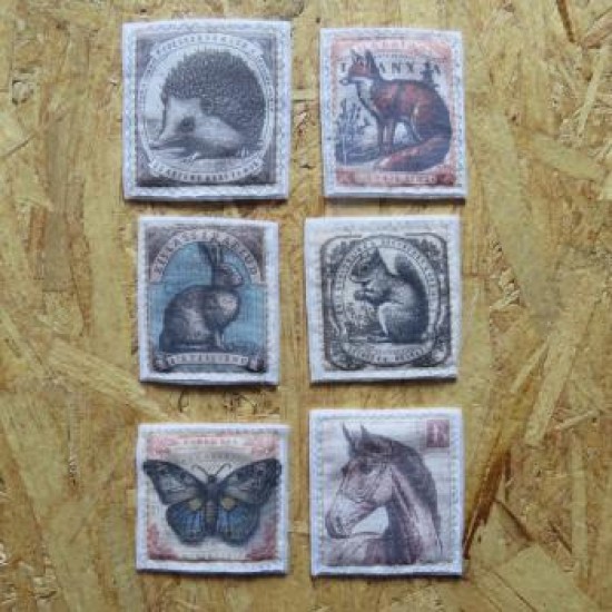 23c311- Timbres animaliers vintage