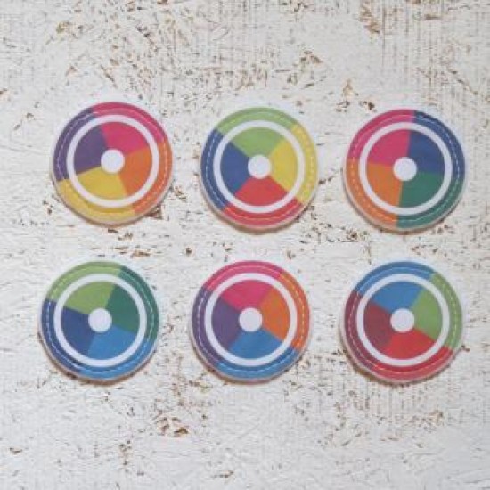 23c428- Cercles de couleurs textile