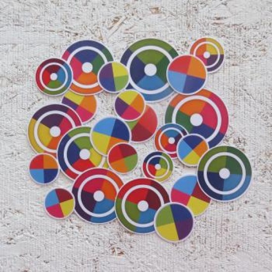 23c426- Découpes cercles de couleurs